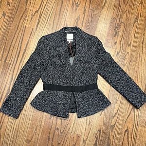 NWT The Limited Tweed Peplum Blazer jacket (Scandal Collection)